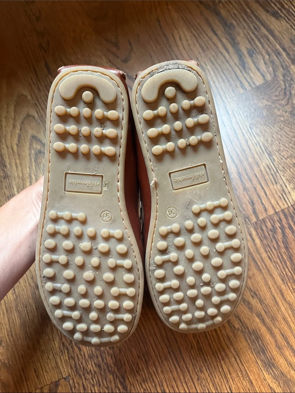 Childrenchic boy leather loafers brown